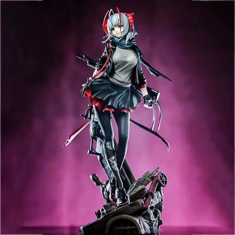26cm Arknights Anime Game Figure W Armed Beautiful Girls Peripherals Kawaii Manga Figures Collection Model Dolls Kids Toys Gift