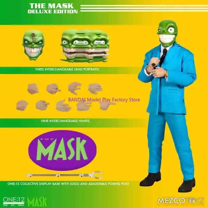 New In Stock Mezco Toys The Mask 1/12 Scale Action Toy Figure Full Set Action Figure Physical Doll Gift Toy