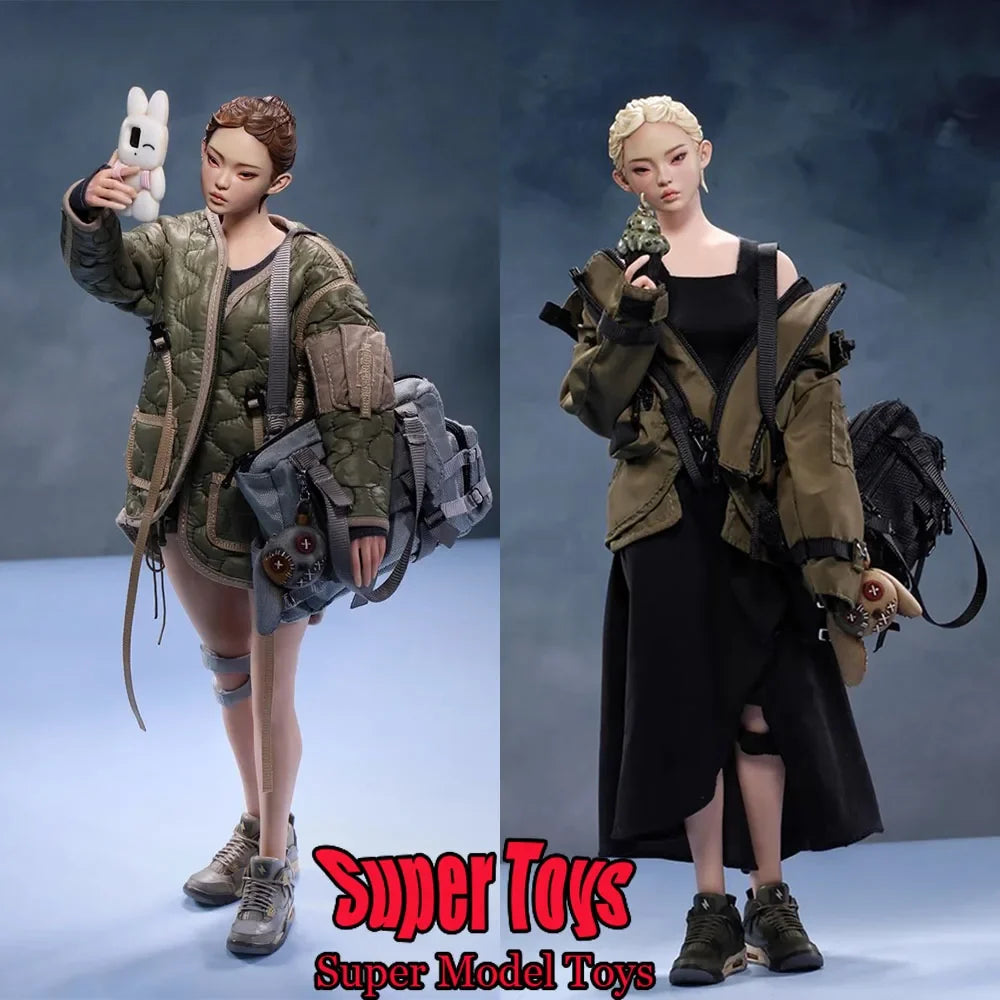 MR.Z CG001 1/6 Scale Women Soldier City Girl Bing&Mu Movable Eye Version Beauty Full Set 12-inch Action Figure Model Gifts