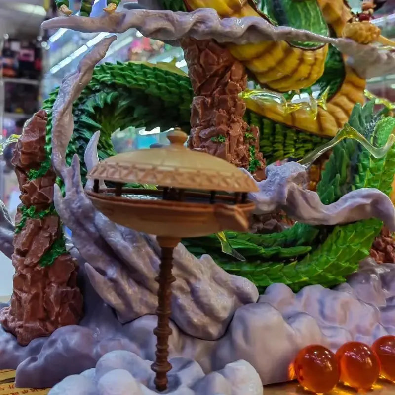 50cm Anime Dragon Ball Z Shenron Figure with Goku Figurine PVC Action Figures Shenlong DBZ Collection Desktop Display Gift Toy