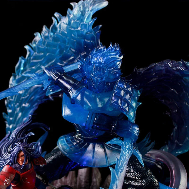 Naruto 36cm Anime Figures Naruto Uchiha Madara Figure Susanu PVC Illuminated Statue Collection Model Gk Figurine Toy Gifts