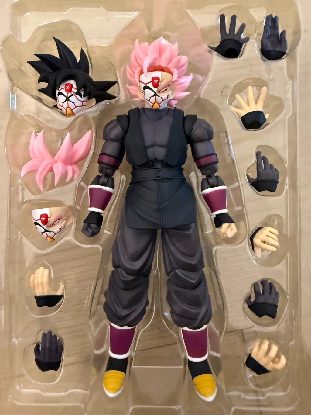 Demoniacal Fit DF Dragon Ball SH Figuarts SHF Ultimate Atrocious Black Goku PinkZamasu Anime Action Figures Collection Model Toy