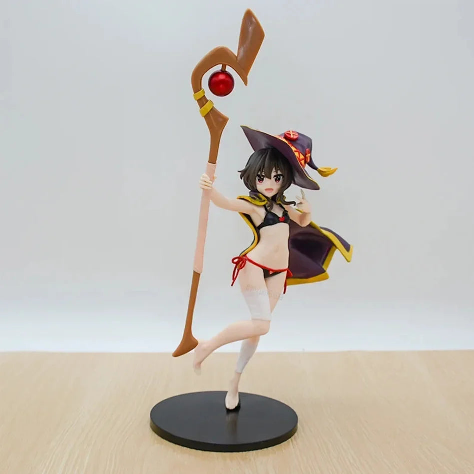Megumin Swimsuit Anime Figure - PVC Action Model Toy from 'God's Blessing on This Wonderful World' for Girls Gift