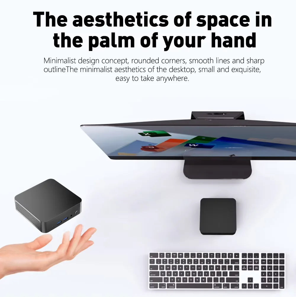 Intel Core i9 10980HK Portable Mini PC Computer Windows 11 16GB 1/2TB SSD Gaming Computer WiFi 6 USB office Mini Desktop PC
