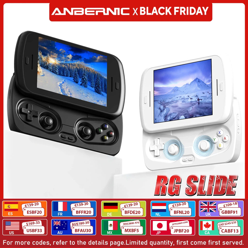 ANBERNIC RG Slide Handheld 4.7-inch LTPS In-Cell Display 1280*960 Screen Game Console Retro Video Game Player Android 13 5000mAh