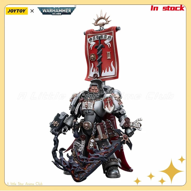 In Stock Original JOYTOY 1/18 Action Figure WARHAMMER 40000 Grey Knights Castellan Crowe Animation Figure Model Collection