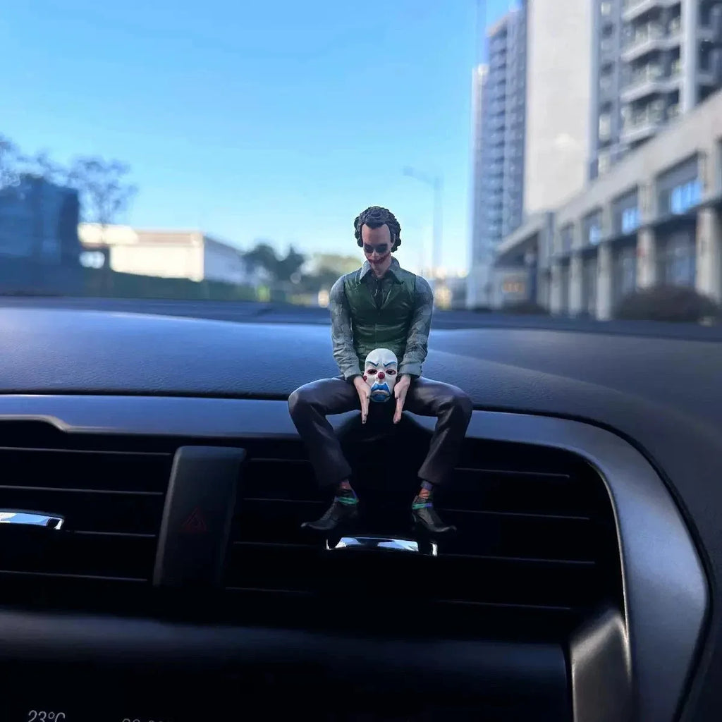New Joker Heath Ledger Action Figures Car Roof Decoration Portable Wild Mask Statue Model Car Doll Toy Collection Christmas Gift