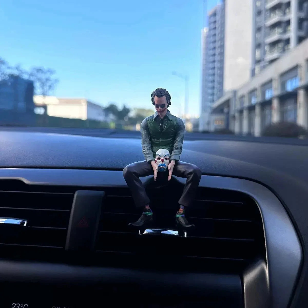 New Joker Heath Ledger Action Figures Car Roof Decoration Portable Wild Mask Statue Model Car Doll Toy Collection Christmas Gift