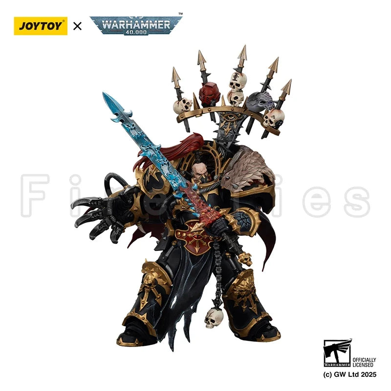 1/18 JOYTOY Action Figure 40K Black Legion Abaddon the Despoiler with Drach'nyen and the Talon of Horus Anime Toy