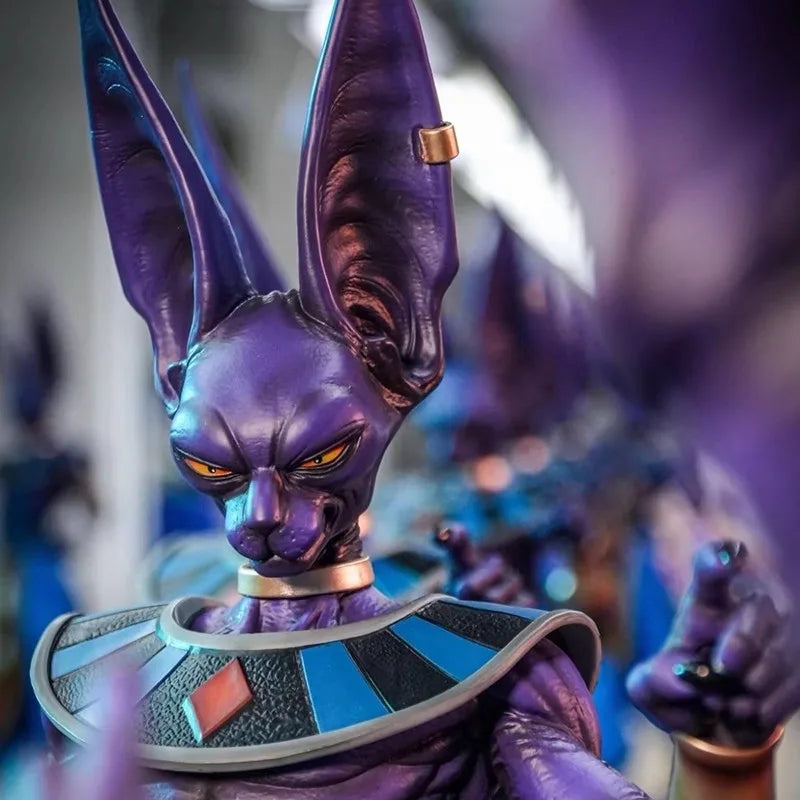 Toys 50cm Beerus Dragon Ball Z Anime Figure Beerus Birusu Gods of Destruction Figurine PVC Statue Collection Model Decor Gift