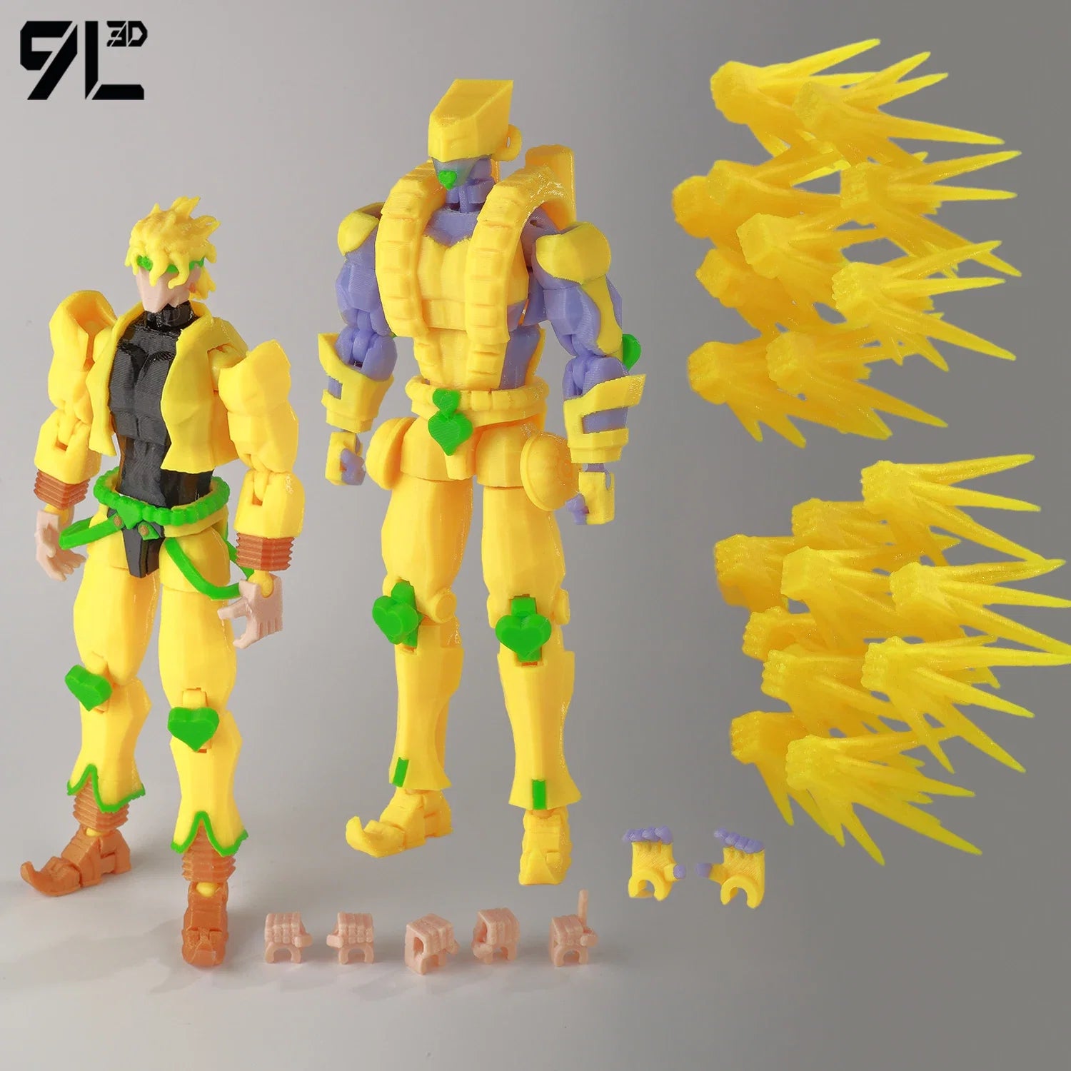 9L3D Lucky13 JoJo's Jotaro Kujo Action Figure Dummy13 with Star Platinum T13 Multi-Jointed 3D Printed Collectible Toys Titan13