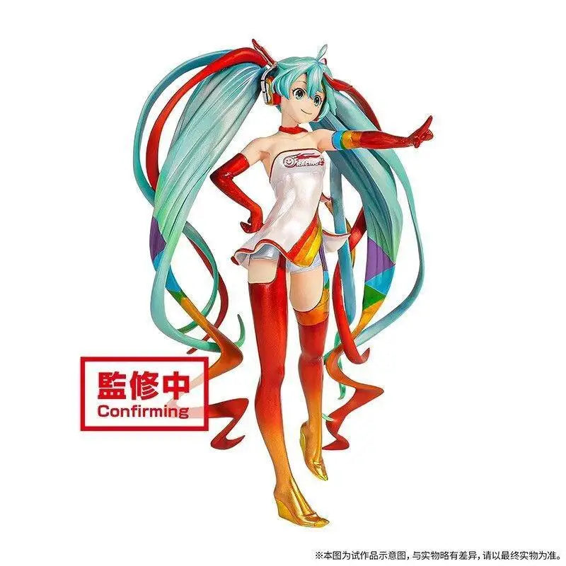 Bandai Banpresto Chronicle Hatsune Miku Racing Queen 2016 Prize Anime Figure PVC Statue For Collectors Home Display Model