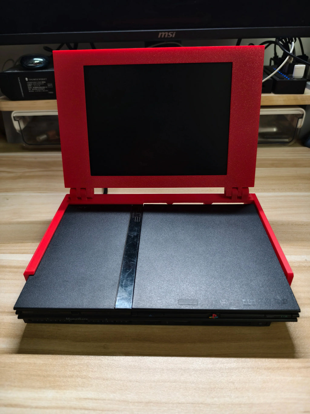 8 Inch P S2 Retro Arcade Game Console Portable Display Mini Monitor With Stereo For P S2 Pl aystastion SUPPORT P S2 ALL SERIES