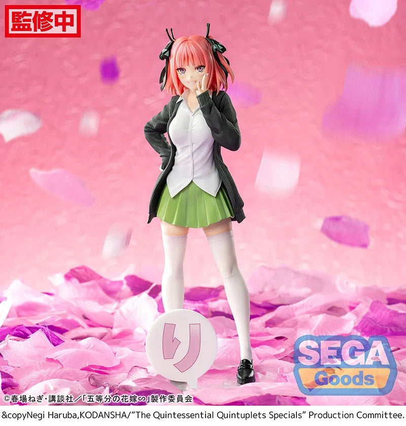 SEGA Luminasta The Quintessential Quintuplets Nakano Ichika Nino Miku Yotsuba Itsuki PVC 20CM Anime Action Figures Model Toy