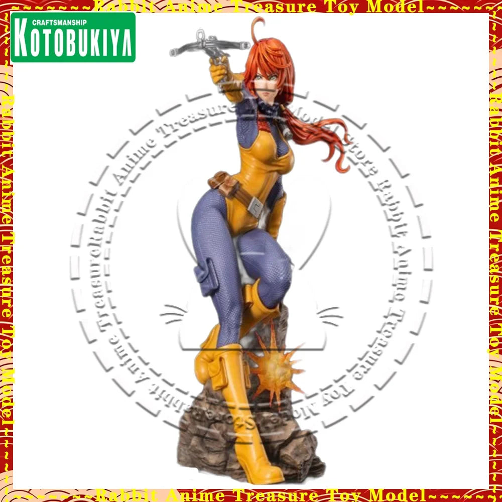 In Stock Original Genuine Kotobukiya G I Joe Bishoujo Scarlett Statue PVC ABS Collector Gift Decoration