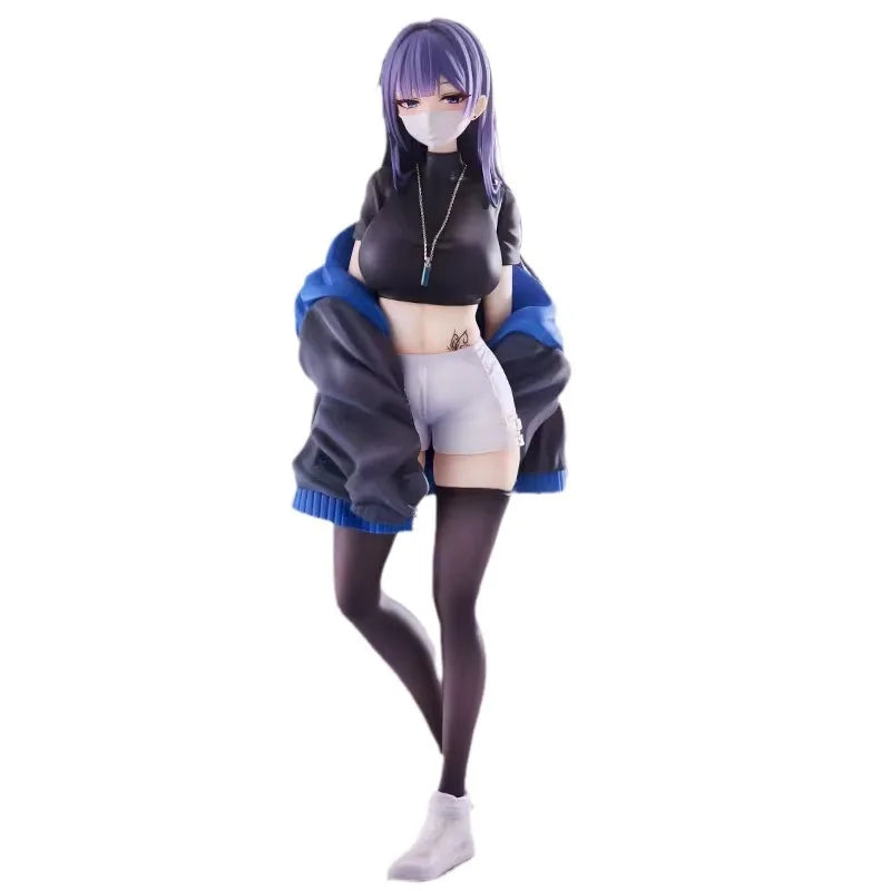 24cm Yuna Illustration Manga Anime Figure beauty fashion masked girl action figure Ornament Collection Desktop Display Toy Gift