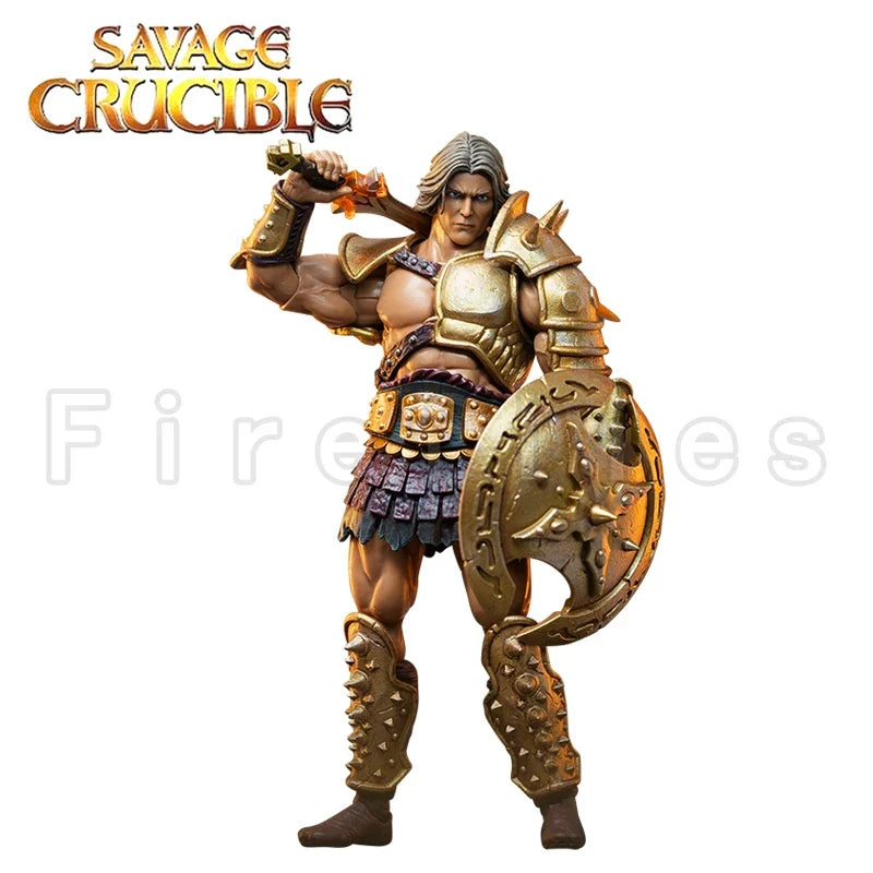 1/12 7inches Harbinger Studios Savage Crucible Action Figure Wave 2 Jaeger Nashom Krieger Whoman Barbarian Anime Model