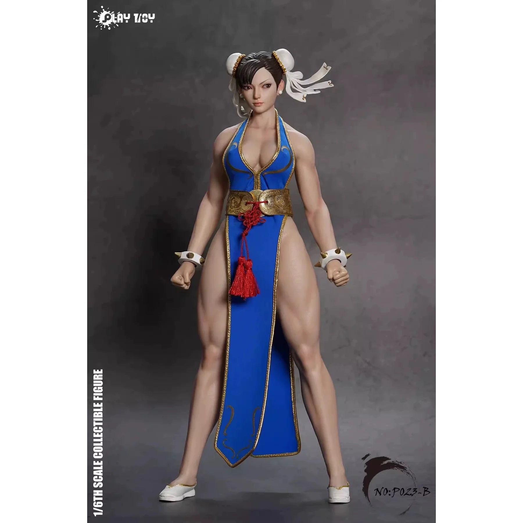 【In Stock】Original PLAY TOY P023 Street Fighter Chun Li Animation 1/6 Action Figure Model Toys Ornaments