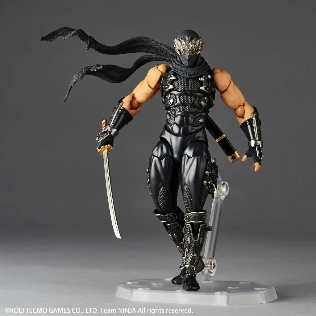 Kaiyodo Revoltech 1/12 Amazing Yamaguchi Ryu Hayabusa Ninja Gaiden Anime Action Figure Collection Ko Model Toys Doll Ornament