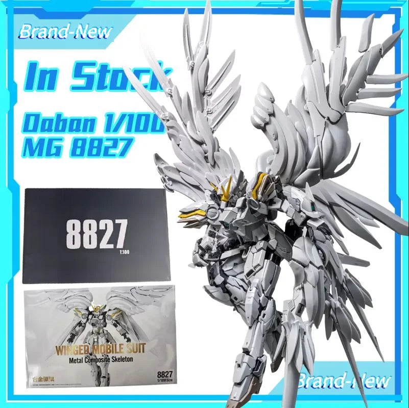 【IN STOCK】 Daban 8827 MG 1/100 Snow White Prelude Fix Model Kit XXXG-00YSW Wings Assembly Action Figures Model Custom Toys
