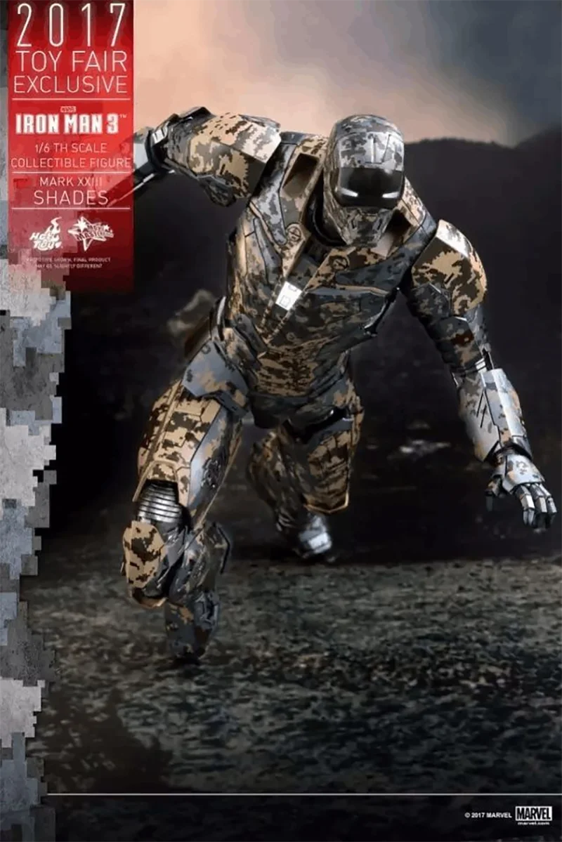 Hottoys HT 1:6 MMS415 MARK XXIII SHADES Iron Man 3 MK23 Shadow Limited Edition Action Doll Model Collection Ornament