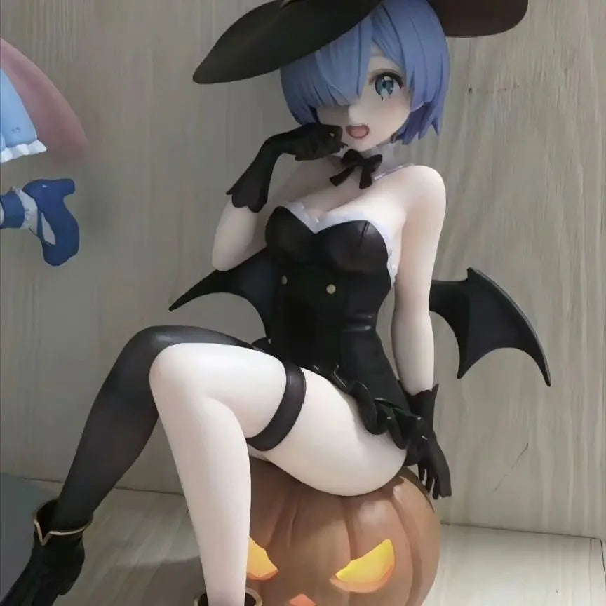 Re:Zero -Starting Life In Another World Rem Phantom Night Magician Figure Gk Model Collection Doll Desk Decora Halloween Gifts