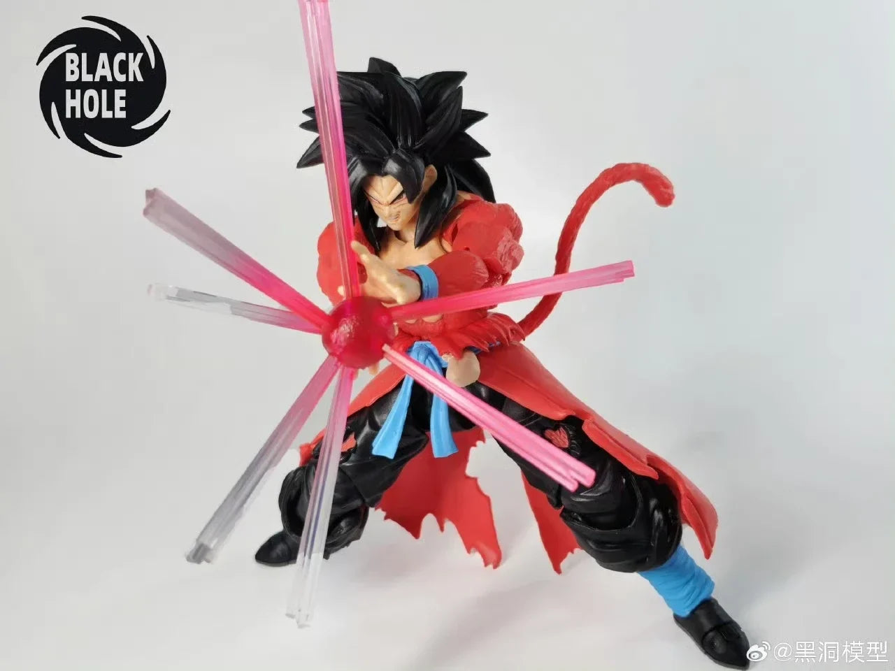 New Black Hole Dragon Ball Z Action Figure SHF Super Saiyan 4 GT SSJ4 Untamed Power Son Goku Anime Figure Model Statue Toy Gift