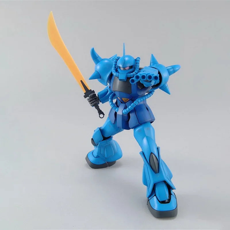 Bandai Genuine Gundam Model Kit Anime Figure MG 1/100 MS-07B Gouf 2.0 Collection Gunpla Anime Action Figure Toys for Children