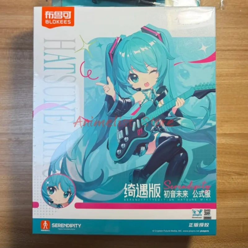 IN STOCK 14cm Blokees Hatsune Miku Cartoon Assembly Figurine Original Toy Anime Action Figure Pvc Toys Doll Collection  Gift