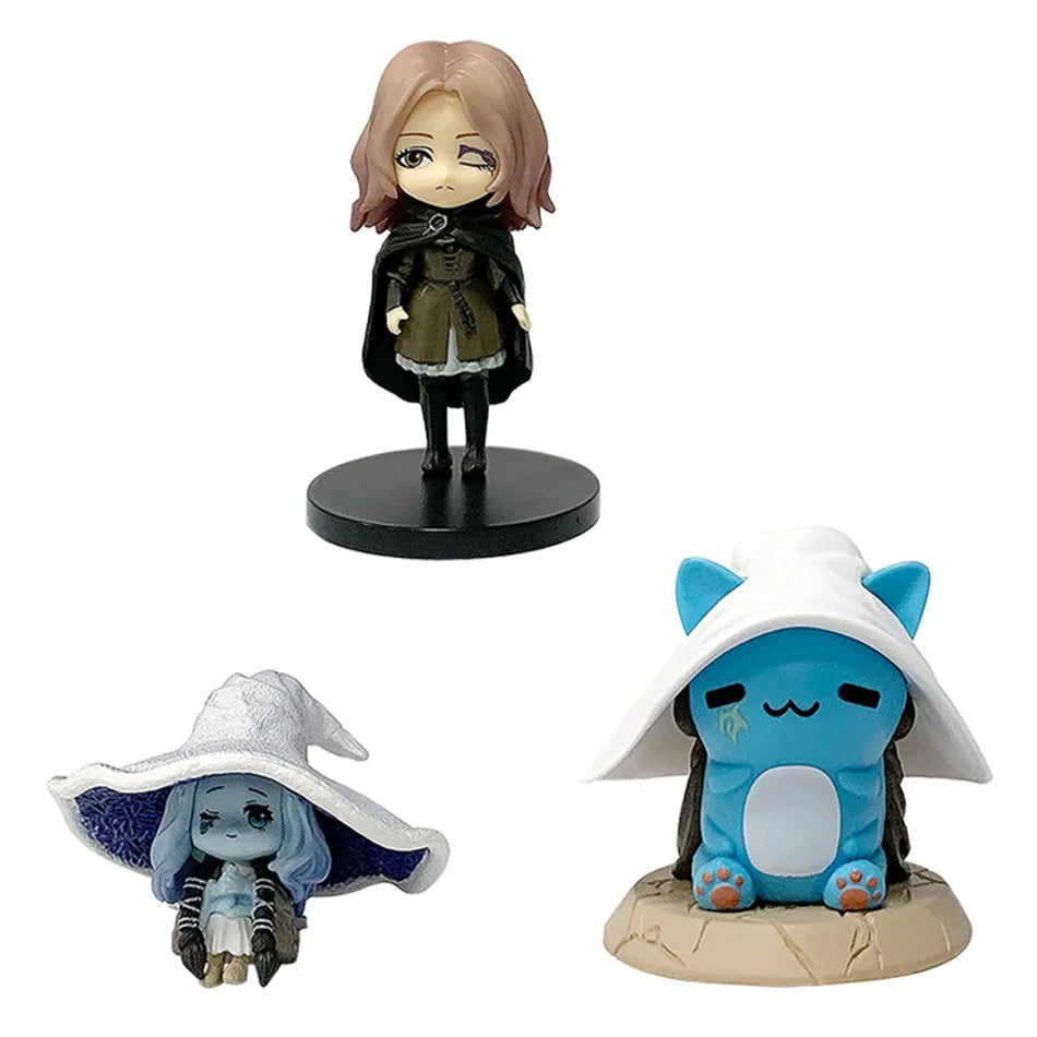 New Elden Ring Gaming Peripherals Q Version Mini Ranni Cat Melina Figure 6-9cm Lani Magic Ornaments PVC Dolls