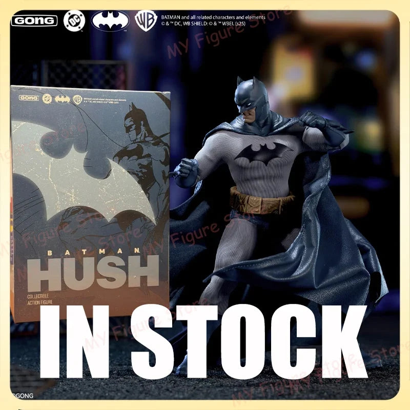 Original Gong Hush Batman Action Figure Batman Cloth Made Anime Figures Tailored Fabric Suit 1/12 Collectible Movable Toy Gift