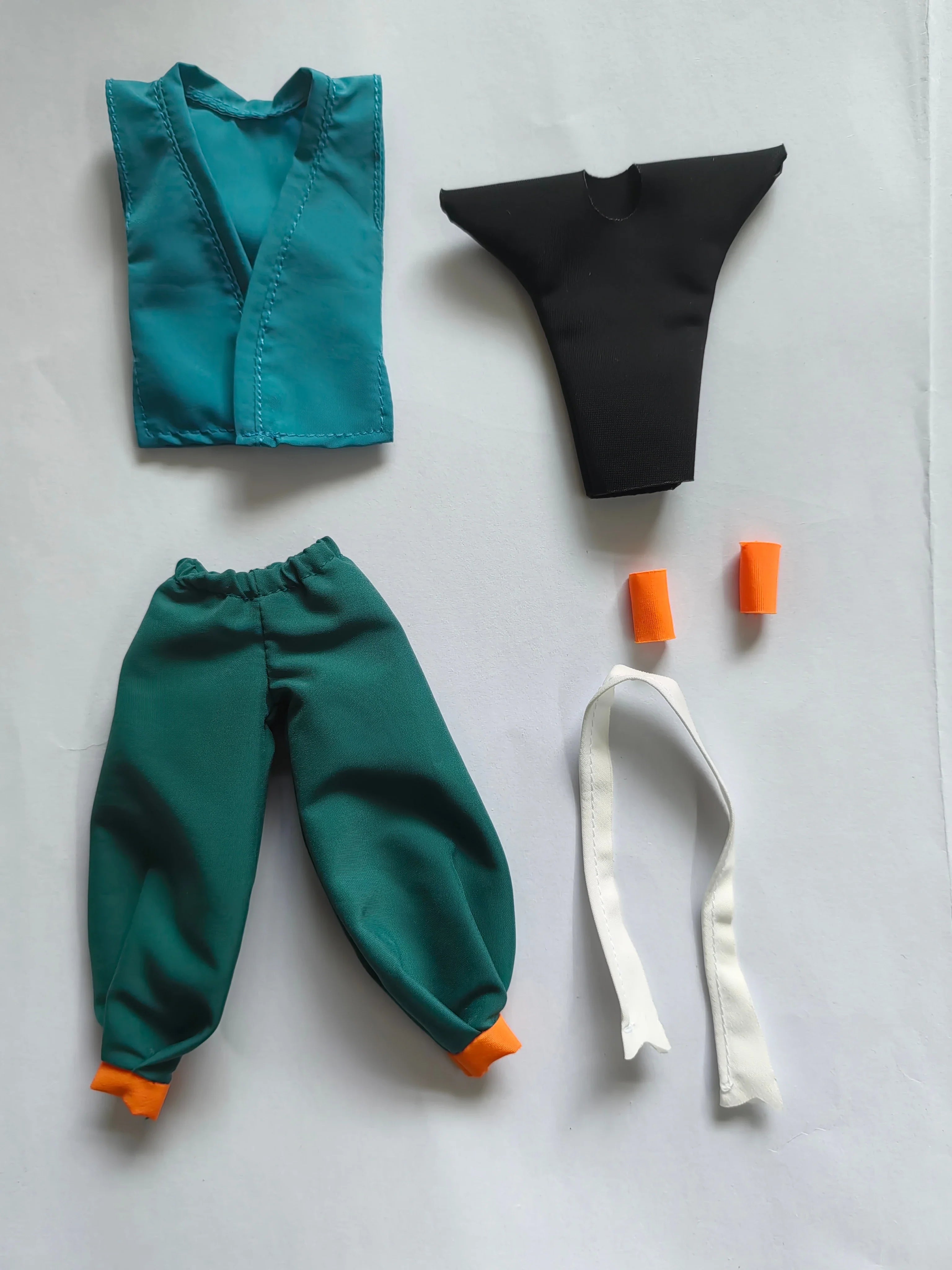 In Stock New Dragon Ball Shf Series Figures Son Goku Daoist Robe Orange Blue Uniforms Training Suit Clothes Accessories Toys