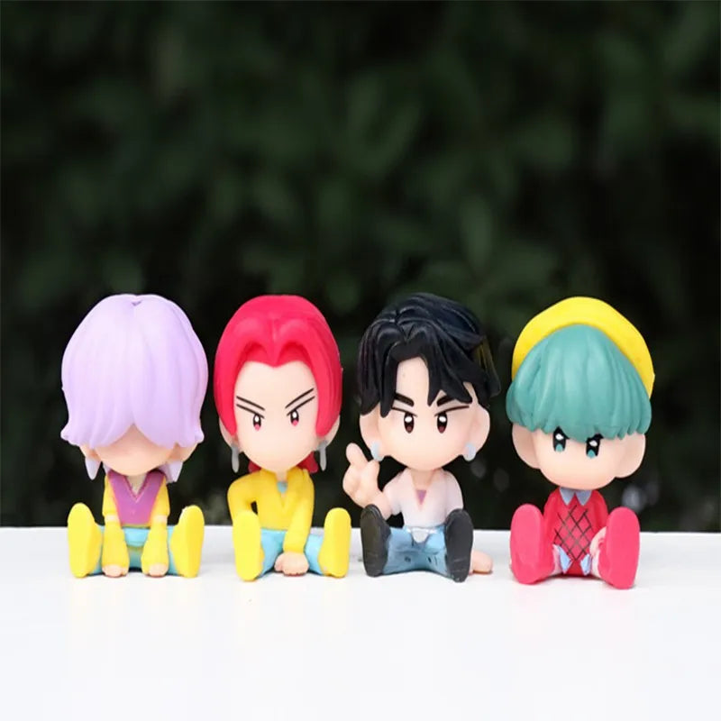 10pcs Set Action Figure Kpop Demon Hunters PVC Cartoon Rumi Mira Zoey Saja Boys Dolls Desktop Decoration Fans Collection Gifts
