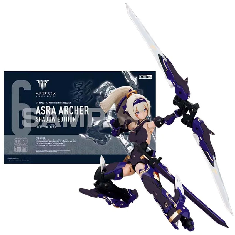 Kotobukiya Megami Device Model Kit Asra Archer Shadow Edition Anime Figure Mobile Suit Girl Action Figures Toys For Boys Gift