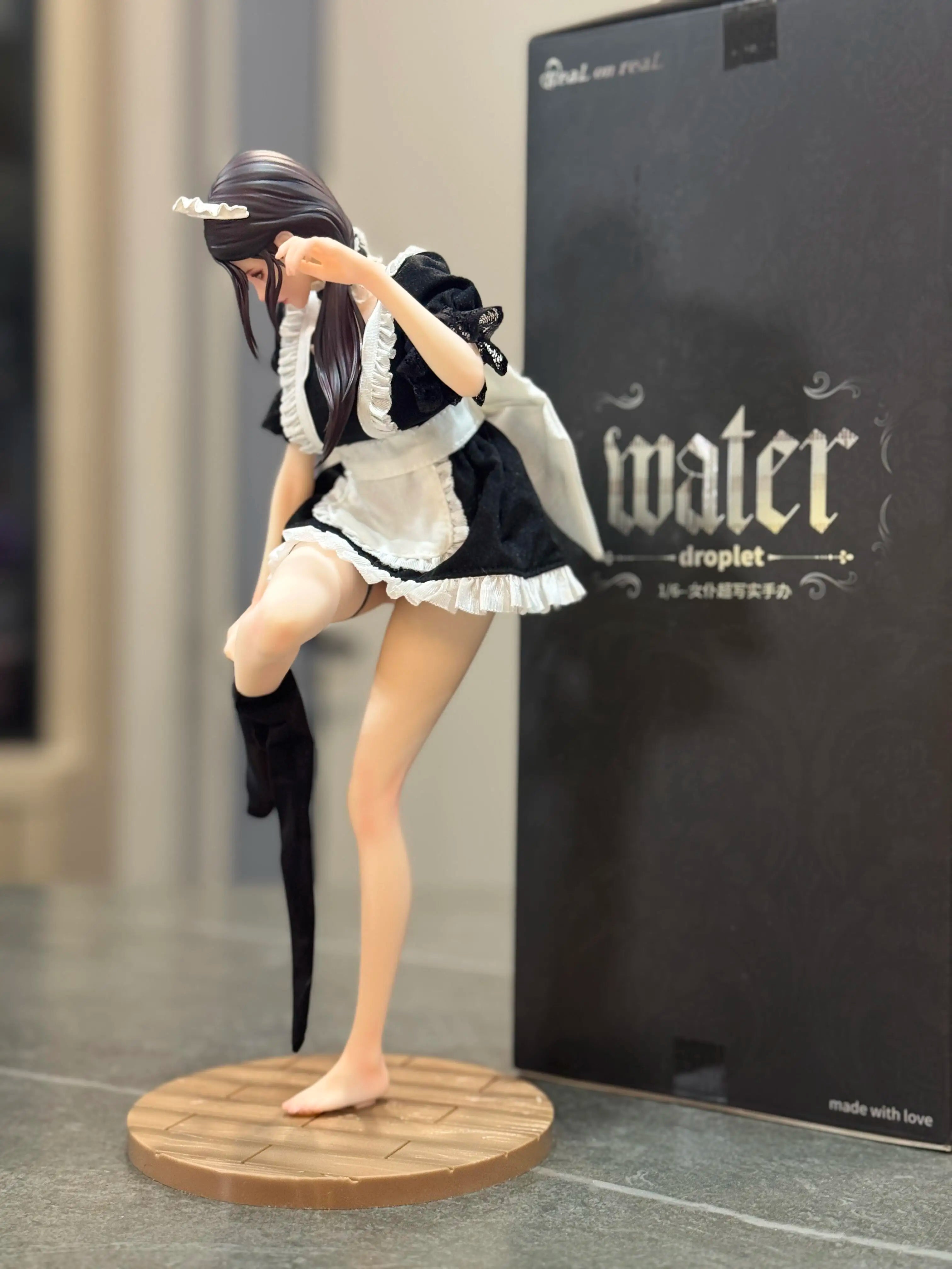 Original Illustration Figure She Is Real & Bearpanda Lou LL 1/6--Hyper-realistic Figure of Maid 27cm Products Anime Decorative