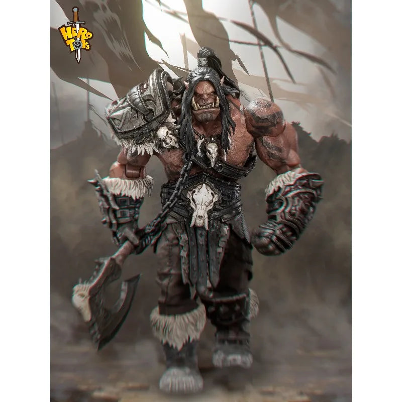 【 in Stock 】 METYTOYZ Original Horde Battle Song, Chief, Orc Warrior, Old Roar Dad 1/10 Mobile Doll Model, Handmade Toy Gift