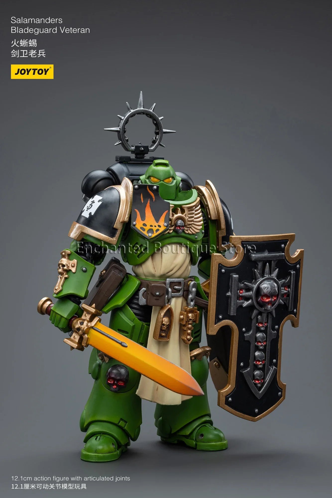 JOYTOY 40K 1/18 Bladeguard Veteran Action Figure Dark Angels Salamanders Figurine Model Gift for Collection