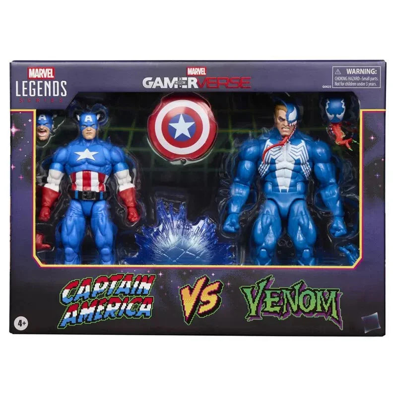 Marvel Legends Gamerverse Series Captain America Vs Venom Action Figure 1/12 Marvel Figure Joints Movable Toy Collect Decor Gift