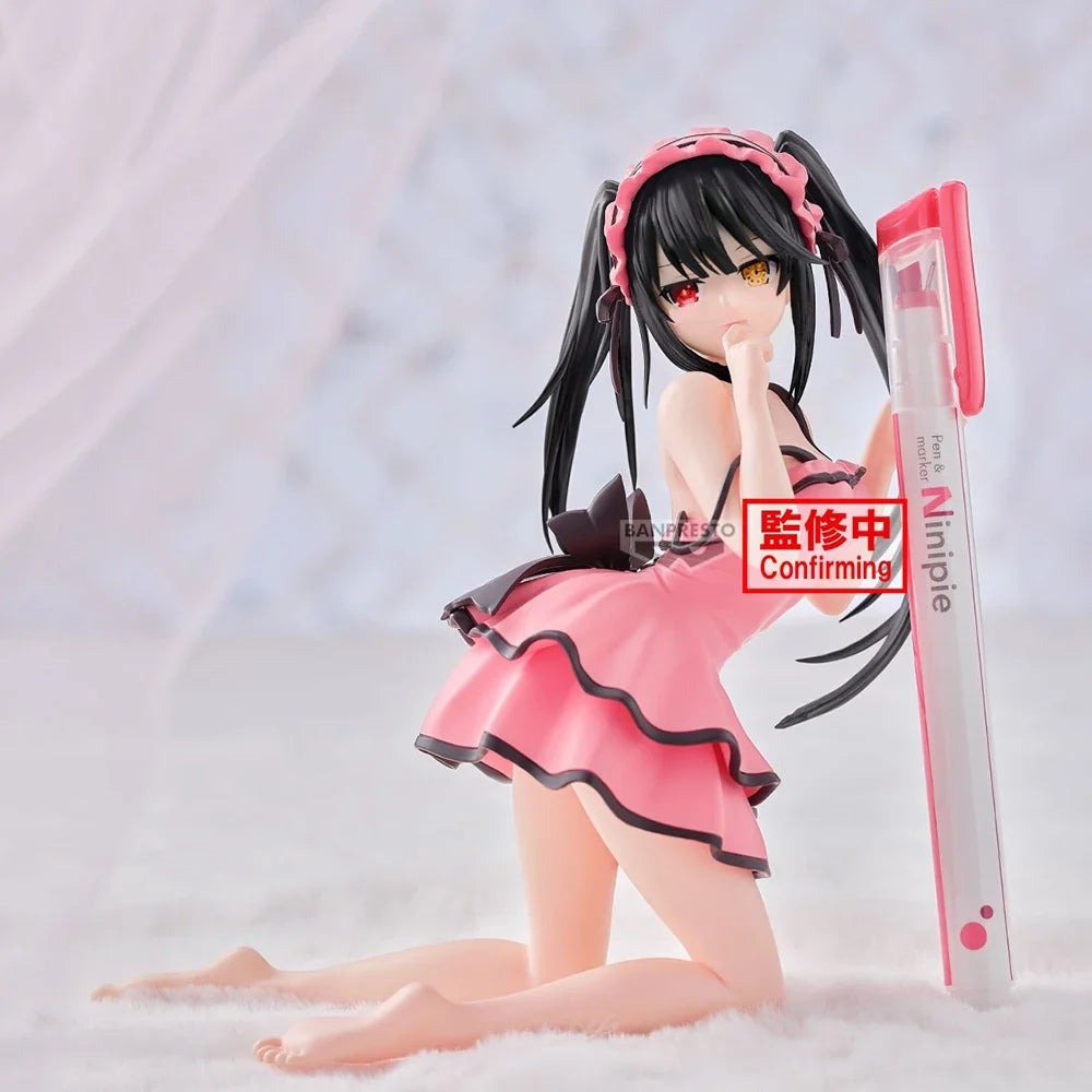 100% Original Bandai Spirits Banpresto PenLife! Date A Live Tokisaki Kurumi Anime Figure Model Decoration Garage Kit Collection