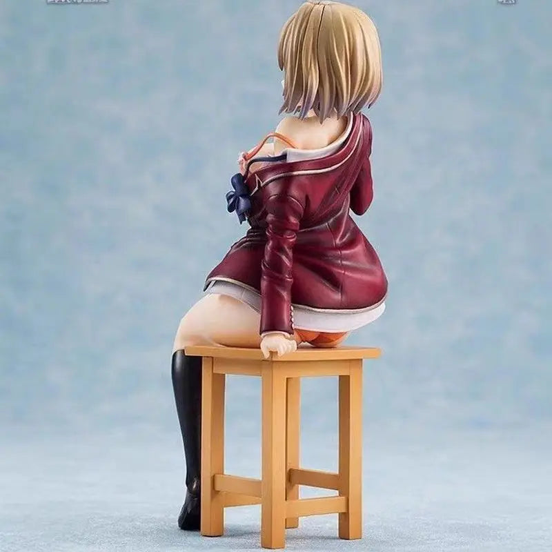 16cm Classroom Of The Elite Kikyou Kushida Sitting Anime Figure Model Statue Collection Desktop Decoration Ornament Fans Toys