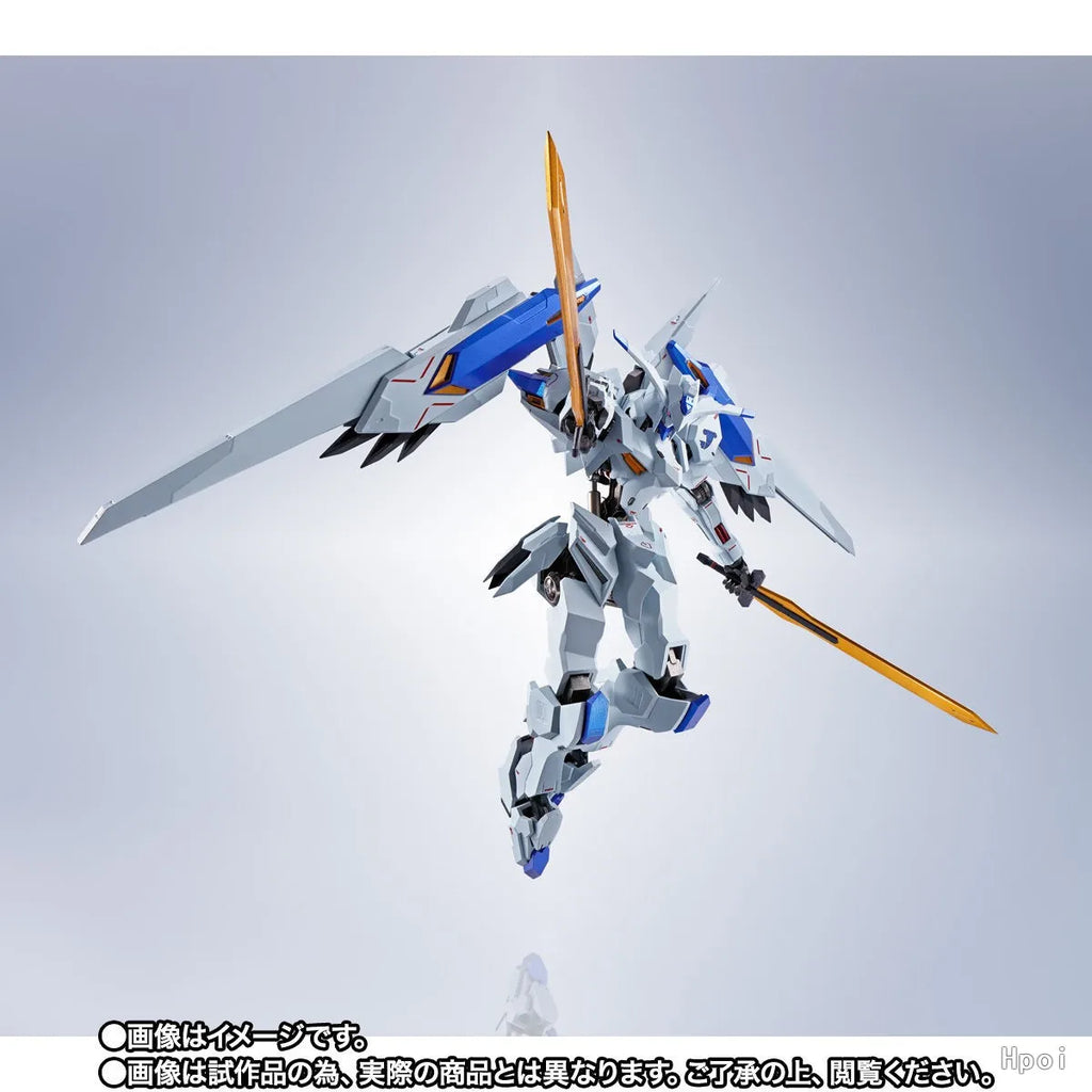 BANDAI Original METAL ROBOT SPIRITS ＜SIDE MS＞ASW-G-01 Gundam Bael Mech Product Figure Toys for Boy Gift Collectible Ornaments