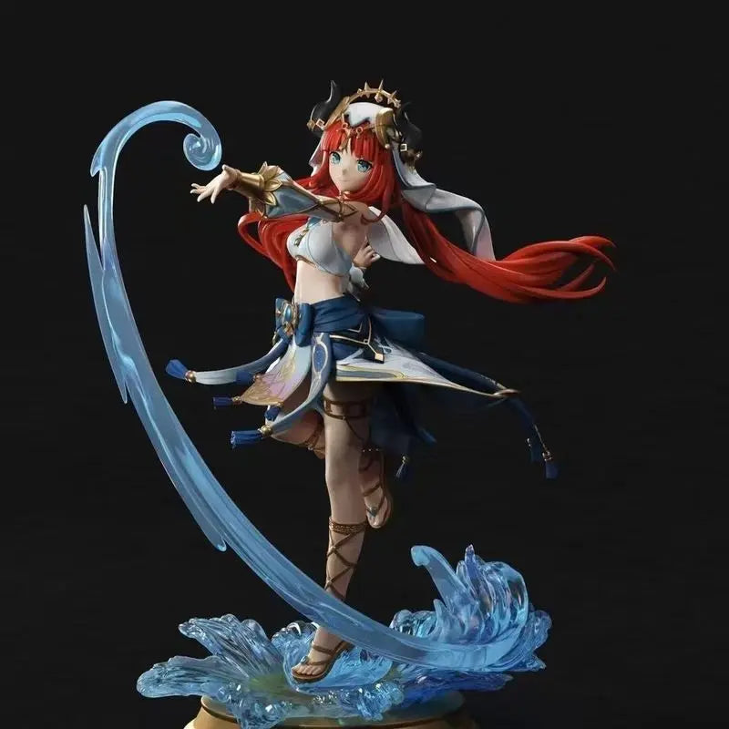 Genshin Impact 27cm Pvc Anime Figure Nilu Model Doll Action Figure Collectible Toy Desktop Decoration Gift For Fans