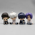 23cm Blue Lock Gk Anime Figure Isagi Yoichi Bachira Meguru Shoulder To Shoulder Sleep Q-Version Kawaii Model Statue Kid Toy Gift