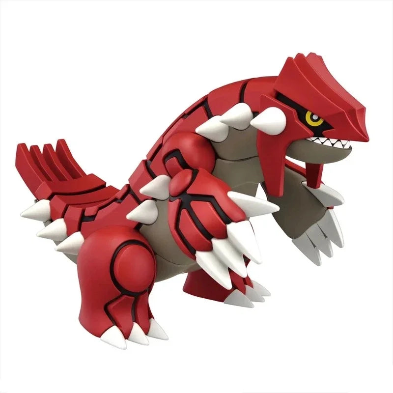 Bandai Genuine Pokemon Figures Pokmon Model Plamo Series Groudon Diy Assembly Collectible Ornaments Figure Model Toys Gifts