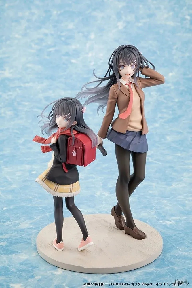 Original in Stock KADOKAWA KDcolle Sakurajima Mai and Red School Bag Girl  Figures Model Toy Gift Collection Ornament