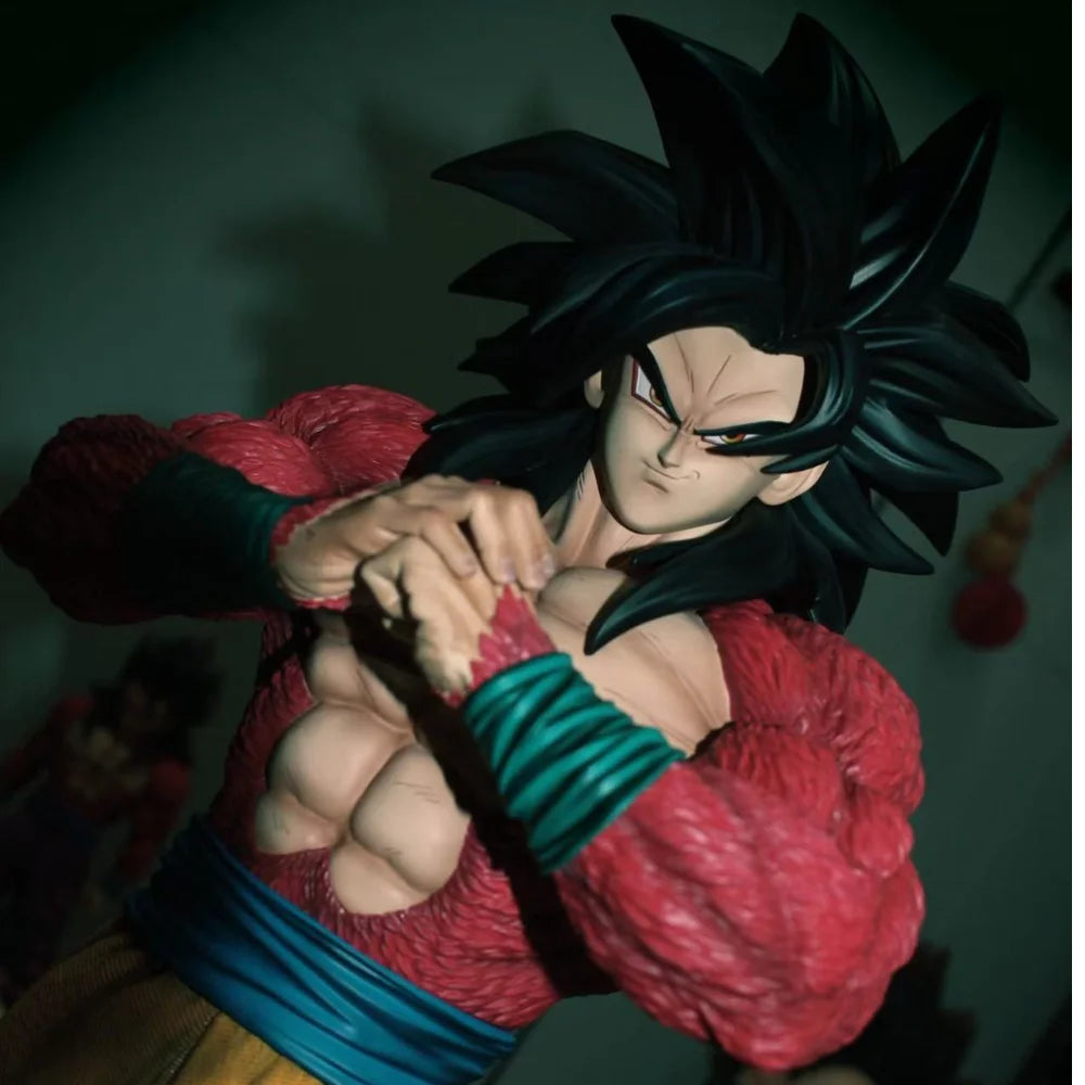 Jt Statue 53cm/20.87inch Anime Dragon Ball SSJ4 Goku Figure Super Saiyan PVC Action Figures Collection Model Toys Gifts