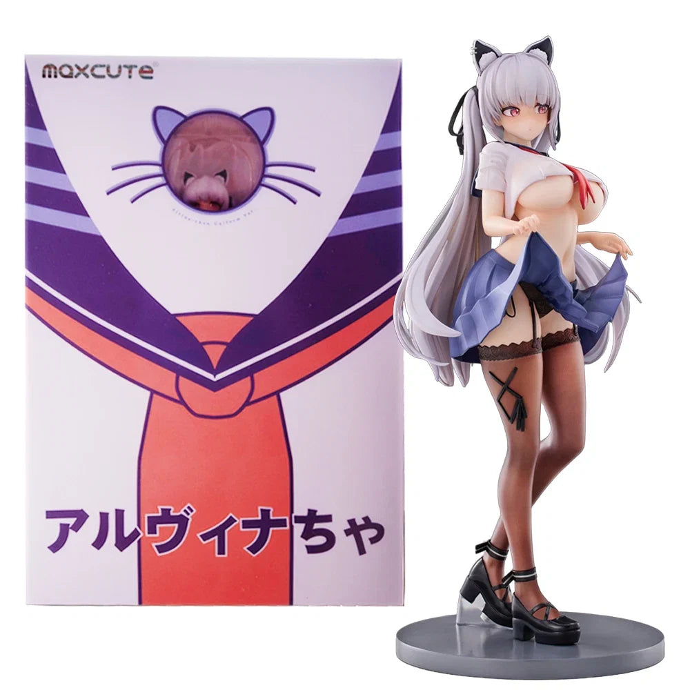 25CM Anime Alvena Uniform Figure Standing School Uniform Ver Anime Model Toy Gift Collection Aciton Figure PVC