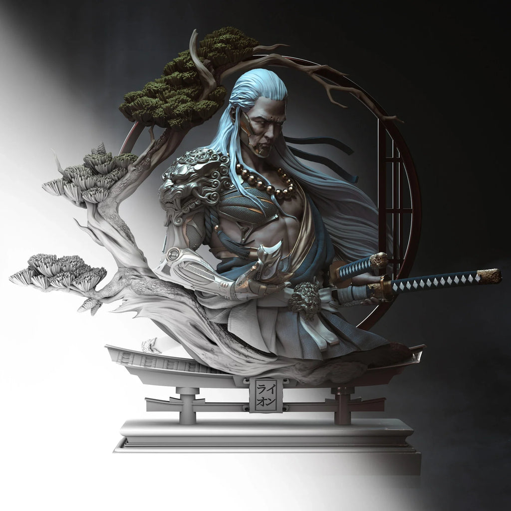 1/11 resin Half-length portrait figure model kit, fantasy theme, unassembled and unpainted GK