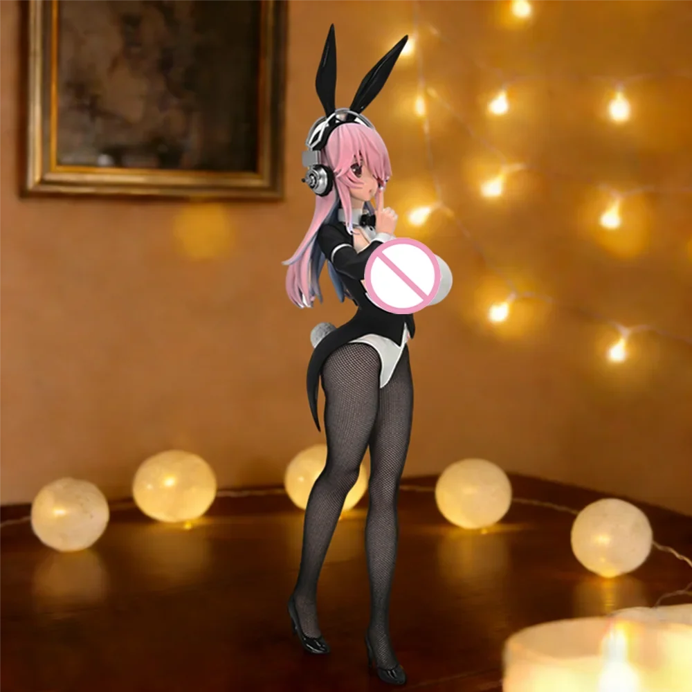 1pc Super Sonico New Bunny Girl Ver. Collectible Figure | Ambient Bishoujo Statue | Ideal Holiday Gift for Friends & Couples.