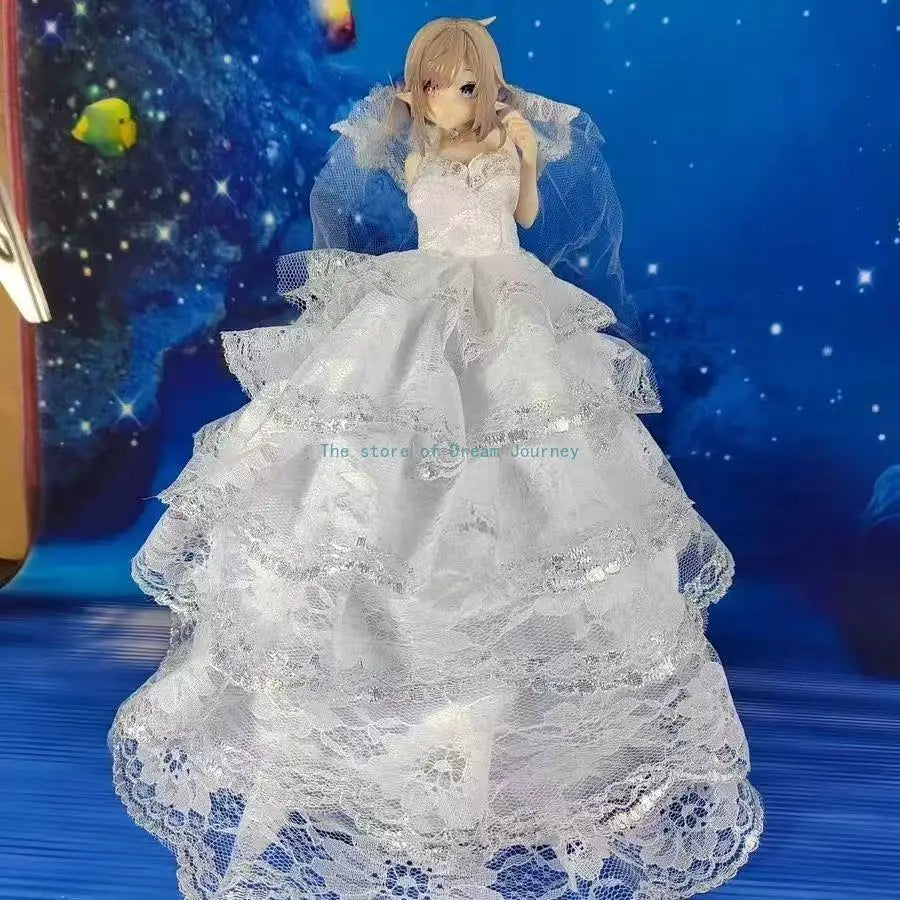 New software pure white ready-made figure high-quality beautiful girl two-dimensional elf anime model car chassis ornaments